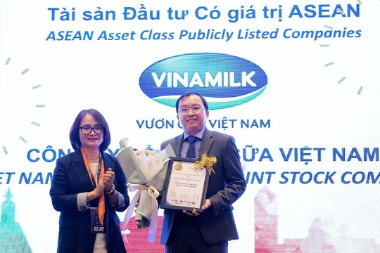 Vinamilk là doanh nghiệp Việt Nam duy nhất được vinh danh là tài sản đầu tư có giá trị của Asean 