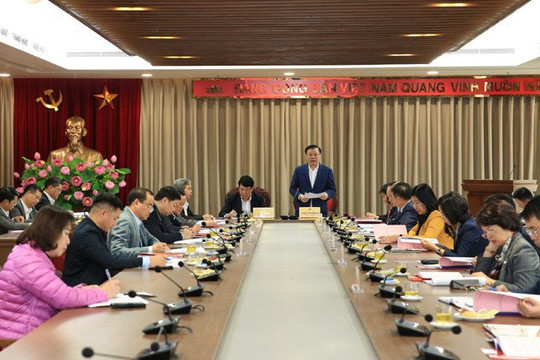 Đoàn kiểm tra Tiểu ban bảo vệ chính trị nội bộ Trung ương làm việc với Ban Thường vụ Thành ủy Hà Nội