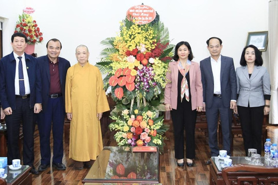 Hà Nội: Lãnh đạo TP thăm và chúc tết Giáo hội Phật giáo Việt Nam TP Hà Nội