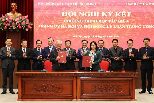 Hội đồng Lý luận Trung ương và Thành ủy Hà Nội đẩy mạnh thực hiện 6 nội dung hợp tác