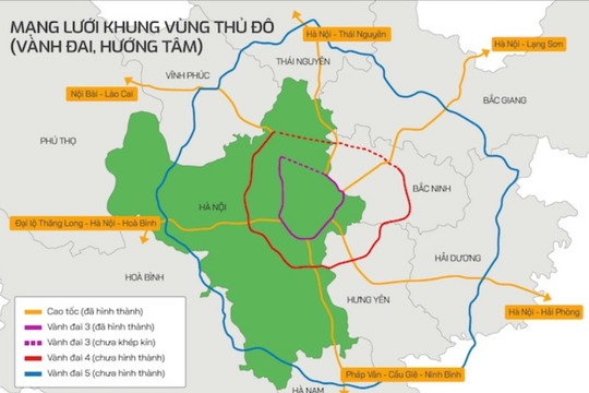 Hà Nội chuẩn bị xây dựng đường Vành đai 5 trước năm 2030
