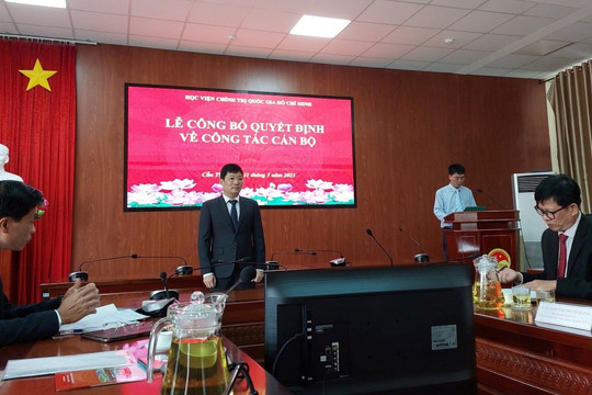 PGS.TS Nguyễn Xuân Phong giữ chức Phó Giám đốc Học viện Chính trị khu vực IV