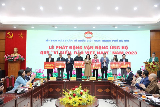 Hà Nội: Quỹ "Vì biển, đảo Việt Nam" 2023 đã tiếp nhận 37,5 tỷ đồng ủng hộ