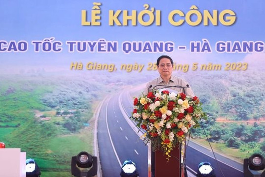Khởi công tuyến cao tốc 10.000 tỷ nối Tuyên Quang - Hà Giang
