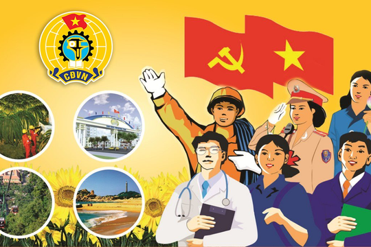 Tuyên truyền chào mừng Đại hội Công đoàn Viên chức thành phố Hà Nội lần thứ VI