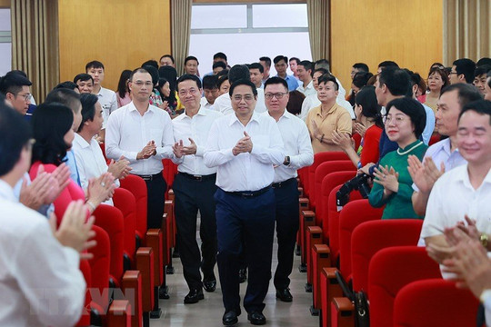 Thủ tướng Phạm Minh Chính đến thăm, làm việc với Hội Nhà báo Việt Nam