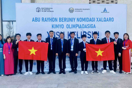 Việt Nam có 4 học sinh giành huy chương vàng Olympic Hóa học