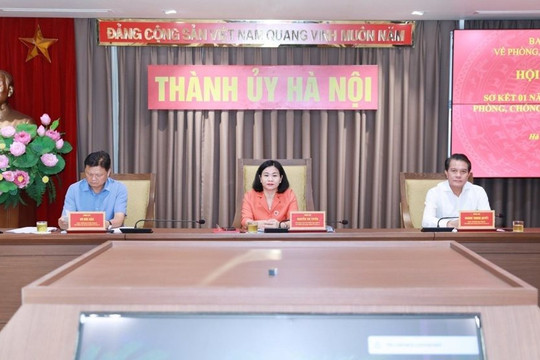 Hà Nội là địa phương thành lập Ban Chỉ đạo phòng chống tham nhũng sớm nhất