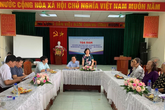 Hội LHPN huyện Mê Linh tuyên truyền chính sách bồi thường giải phóng mặt bằng đường Vành đai 4