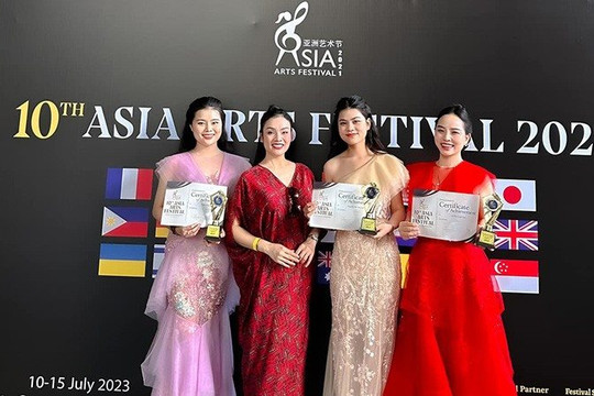 Ba sinh viên Học viện Âm nhạc Quốc gia giành cúp tại Liên hoan Nghệ thuật châu Á 2023
