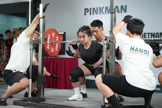 Vòng loại Giải Powerlifting Việt Nam 2023 diễn ra tại Hà Nội