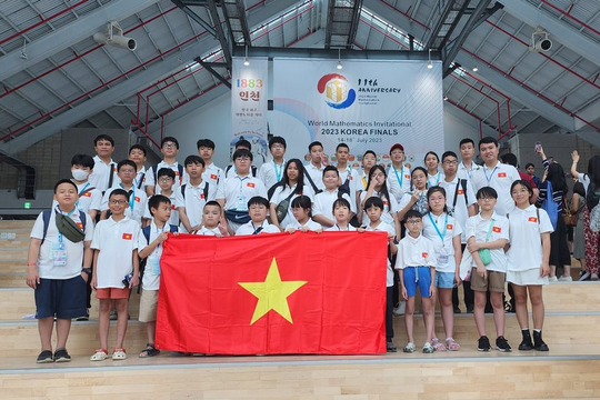 34/34 học sinh Việt Nam đoạt giải toán quốc tế WMI 2023
