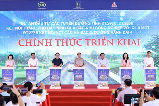Lễ khởi công 3 tuyến đường có ý nghĩa lớn với Bắc Ninh và Hà Nội