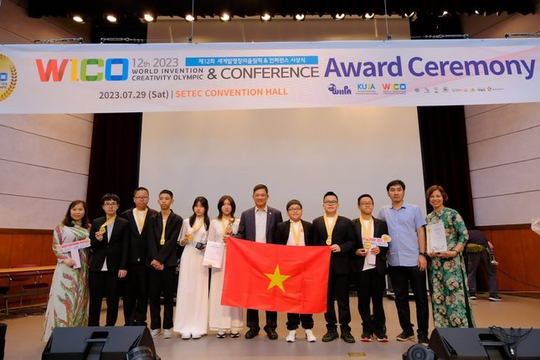 Học sinh Hà Nội giành huy chương Vàng Olympic Phát minh và sáng chế khoa học
