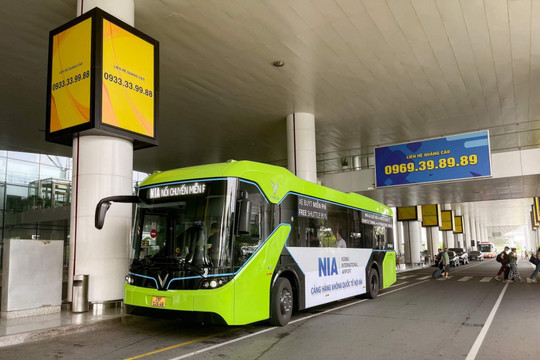 Hà Nội chuẩn bị có tuyến buýt điện nối sân bay quốc tế Nội Bài với Khu đô thị Ocean Park