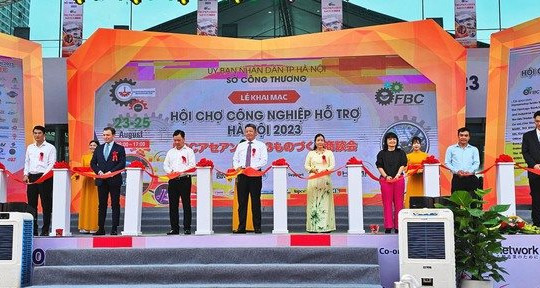 Khai mạc Hội chợ Công nghiệp hỗ trợ thành phố Hà Nội năm 2023
