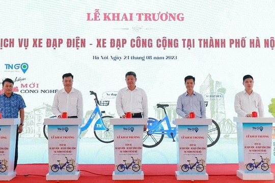 Hà Nội chính thức ra mắt dịch vụ xe đạp điện, xe đạp công cộng
