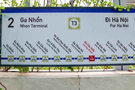Đã hoàn thành 8 nhà ga trên cao tuyến đường sắt đô thị Nhổn - ga Hà Nội
