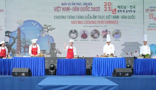 Đặc sắc Ngày hội ẩm thực, văn hóa Việt Nam – Hàn Quốc tại phố đi bộ Trần Nhân Tông