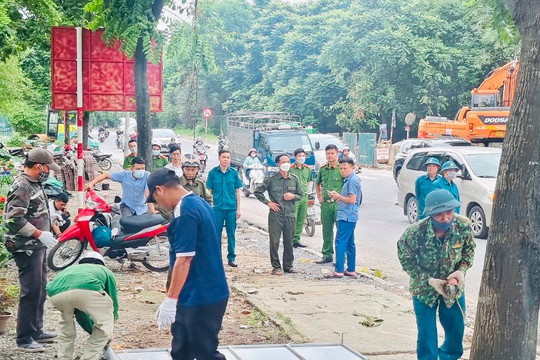 Ban chỉ đạo 197 xã An Khánh ra quân thực hiện công tác đảm bảo trật tự an toàn giao thông trong dịp nghỉ lễ 2/9