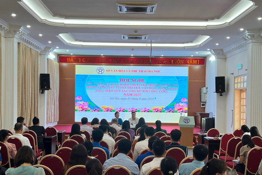 Hà Nội khởi động Hội thi tuyên truyền viên giỏi về Quy tắc ứng xử nơi công cộng năm 2023