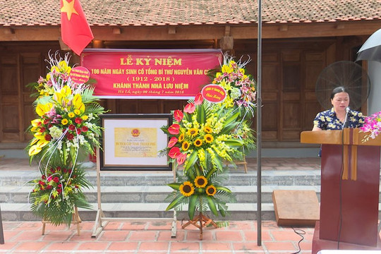 Di tích lưu niệm Tổng Bí thư Nguyễn Văn Cừ ở thôn Hà Lỗ (huyện Đông Anh)