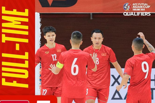 Futsal Việt Nam toàn thắng vòng loại châu Á