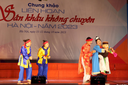 Liên hoan sân khấu không chuyên Hà Nội 2023 truyền tải nhiều thông điệp ý nghĩa về cuộc sống