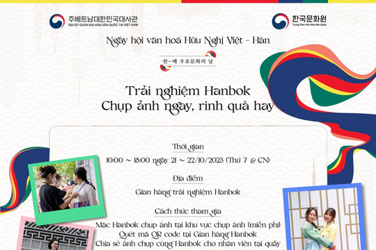 Sôi động “Ngày hội văn hóa hữu nghị Việt - Hàn 2023”