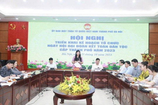 Lần đầu tiên Hà Nội tổ chức Ngày hội Đại đoàn kết toàn dân tộc cấp Thành phố