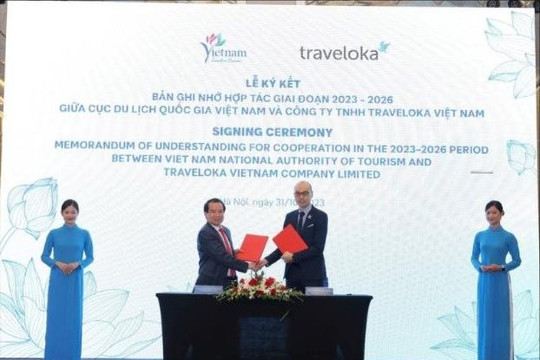 Cục Du lịch Quốc gia Việt Nam ký kết với Traveloka thúc đẩy chuyển đổi số trong ngành du lịch