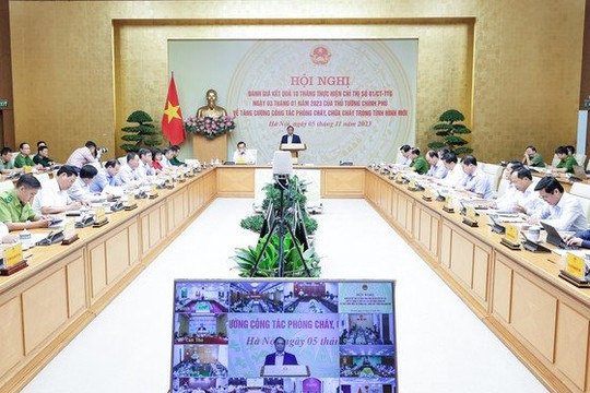 Thủ tướng Phạm Minh Chính chủ trì hội nghị về phòng cháy, chữa cháy, cứu hộ, cứu nạn