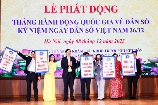 Hà Nội tổ chức lễ phát động Tháng hành động quốc gia về dân số