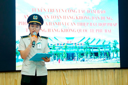 Tuyên truyền an ninh, an toàn hàng không cho người dân sinh sống gần sân bay Phú Bài