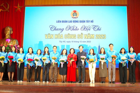 Tây Hồ (Hà Nội): 16 đội tham gia chung khảo hội thi Văn hoá công sở năm 2023