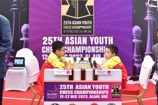 Kỳ thủ 8 tuổi của Việt Nam giành HCV cờ tiêu chuẩn tại Giải cờ vua trẻ châu Á 2023