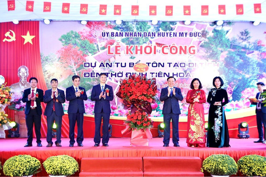 Hà Nội khởi công dự án tu bổ di tích Đền thờ Đinh Tiên Hoàng Đế