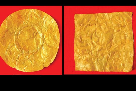"Sưu tập vàng lá Châu Thành, Trà Vinh" được công nhận là bảo vật quốc gia