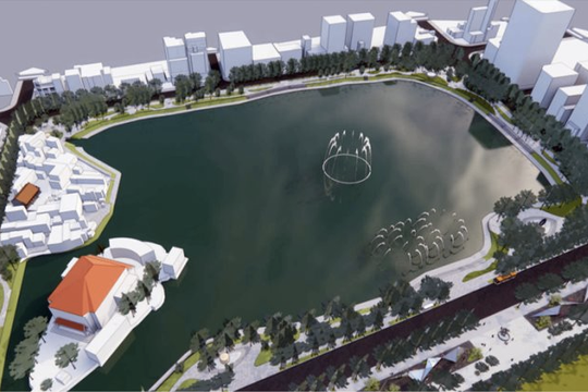 Đề xuất xây 5 quảng trường quanh hồ Thiền Quang