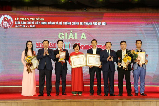 Chất lượng tác phẩm Giải Báo chí về xây dựng Đảng và hệ thống chính trị Thành phố Hà Nội lần VI được nâng cao
