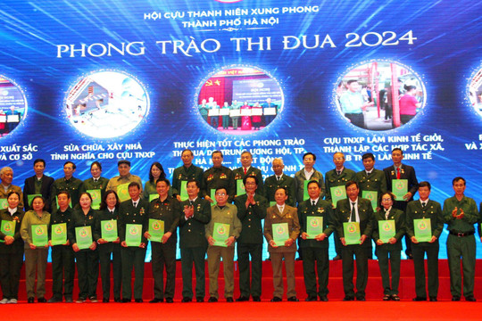 Hà Nội vinh danh 70 cán bộ Hội Cựu thanh niên xung phong tiêu biểu