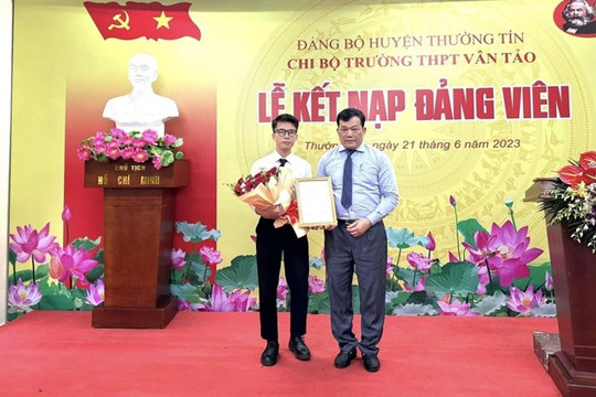Huyện Thường Tín vượt chỉ tiêu kết nạp Đảng viên mới