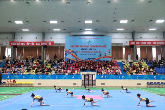 Gần 8. 000 người tham gia Hội khỏe Phù Đổng thành phố Hà Nội lần thứ X năm 2024