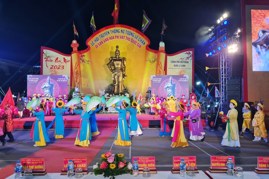 Lễ hội truyền thống Nữ tướng Lê Chân diễn ra từ ngày 16 đến 18 tháng 3 năm 2024