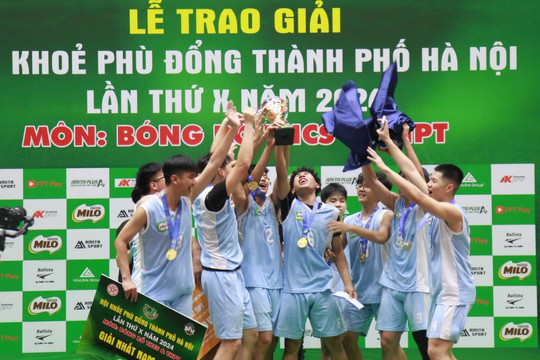 86 đội tranh tài môn bóng rổ Hội khỏe Phù Đổng thành phố Hà Nội