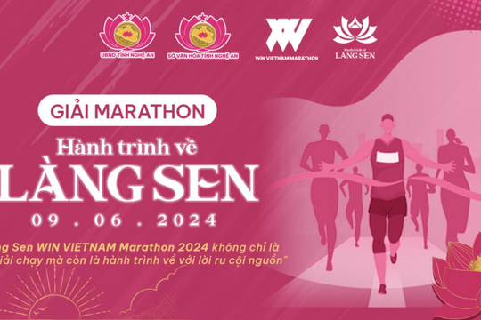 Giải chạy marathon Hành trình về Làng Sen 2024