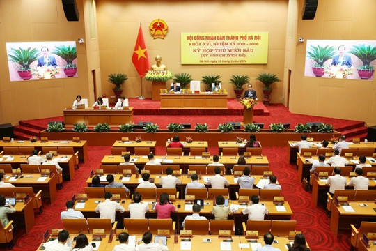 Kỳ họp giữa năm HĐND Thành phố Hà Nội dự kiến xem xét 57 nội dung