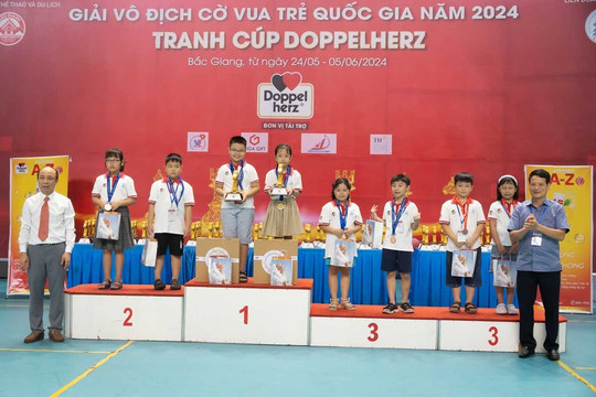Hà Nội xếp thứ Nhất toàn đoàn tại Giải vô địch cờ vua trẻ quốc gia năm 2024