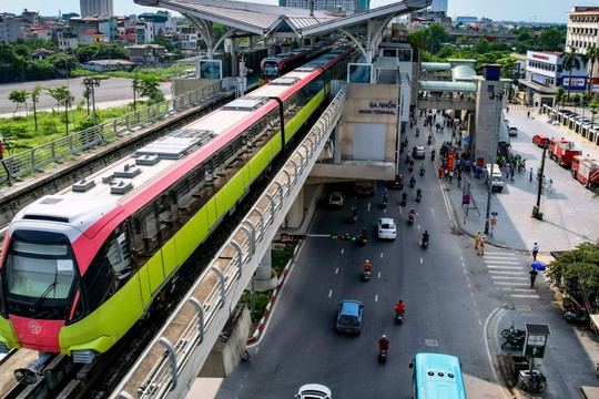 “Hành trình xanh” trên tuyến đường sắt đô thị Nhổn – Ga Hà Nội