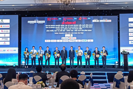 Công bố và vinh danh Top 50 doanh nghiệp sáng tạo và kinh doanh hiệu quả Việt Nam 2024